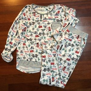 New Cuddle Duds Long Sleeve London Jogger PJ Set